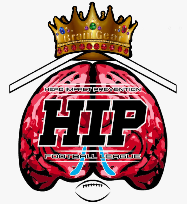 H.I.P. Head Impact Prevention Football. Tim Johnson, NFL. Braincrown helmet. Next-gen football helmet. Youth football.